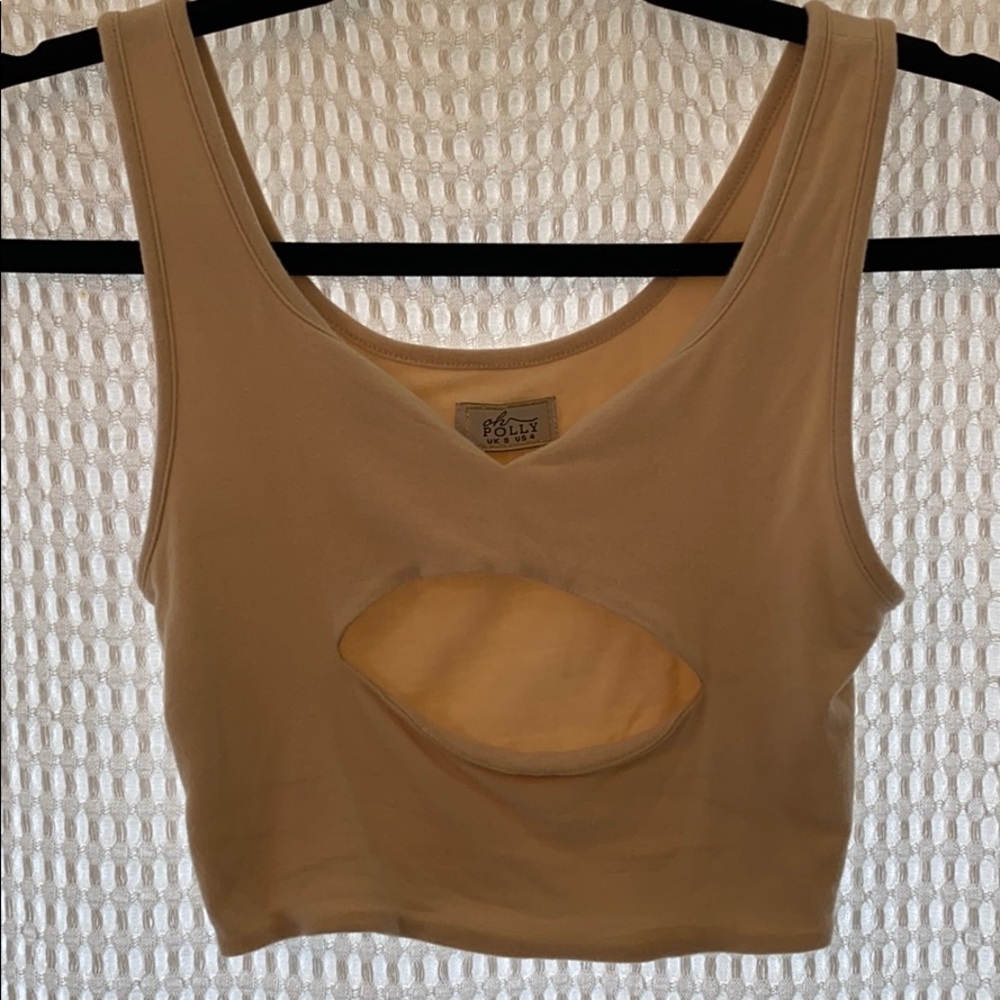 Oh Polly! Underboob cutout crop top